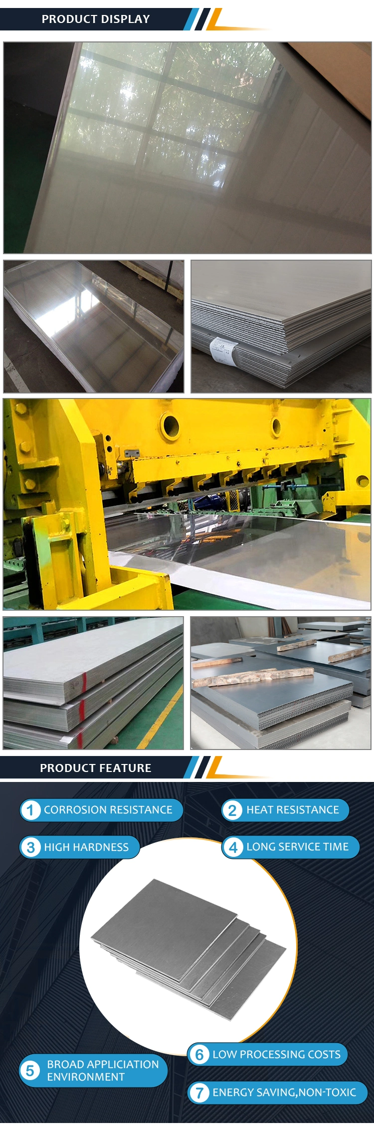 Stainless Steel Plate Price SUS304 Cold Rolled Mirror Hl Ba 2b 300 Series Stainless Steel Sheet