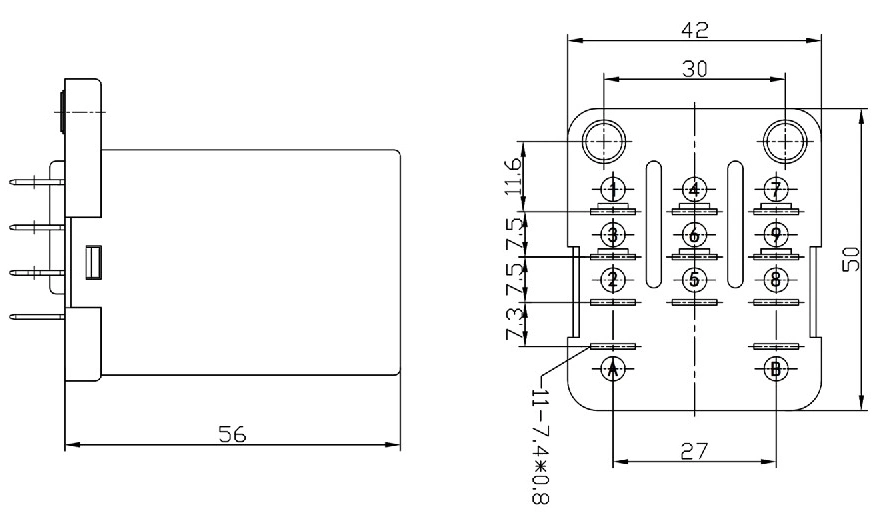 Electromagnetic Power Relay Nnc71b (JQX-38F) Big Base